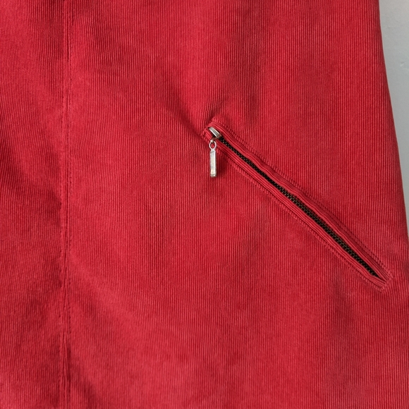 Sharagano Red Sheath Corduroy Work Career Dress - Picture 3 of 6